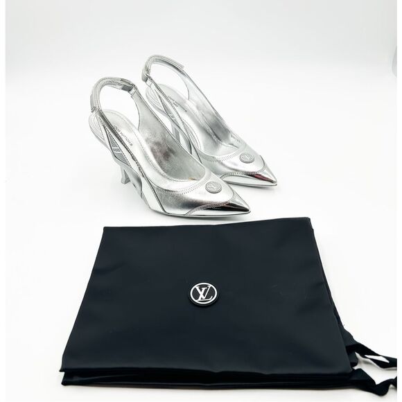 Louis Vuitton LV Monogram Archlight Heels Slingback Pumps EU 37 US 7 - Picture 2 of 16